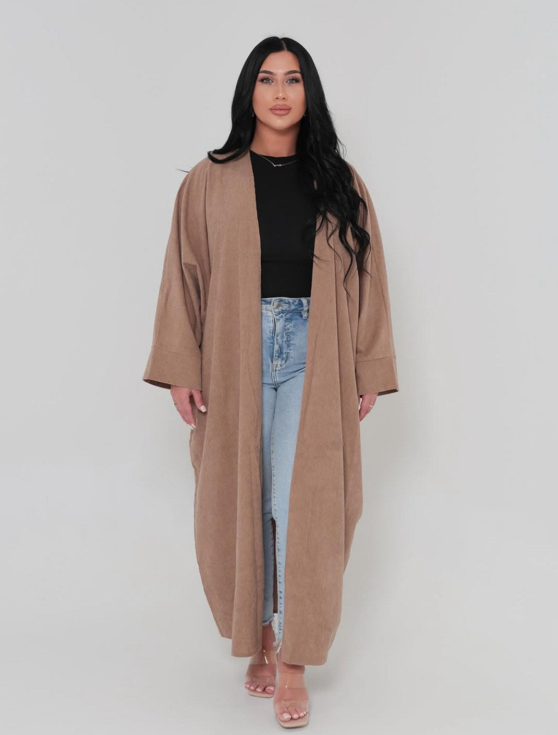 Open beige cord