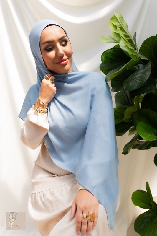 Sky blue Bamboo Modal