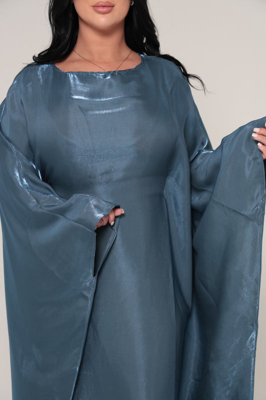 Dubai Duo Blue Abaya