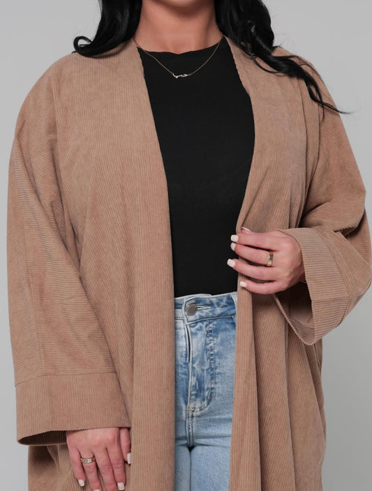 Open beige cord